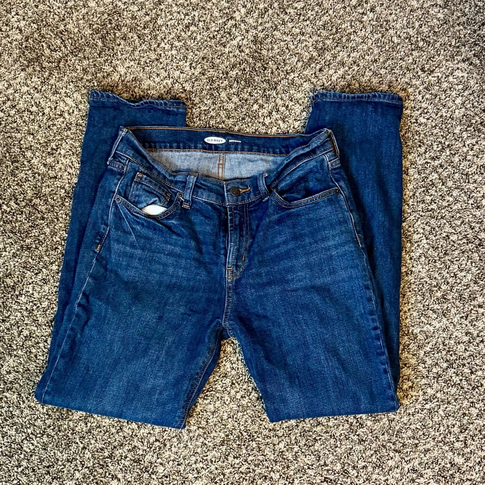 Old Navy Boyfriend Fit Blue Jeans